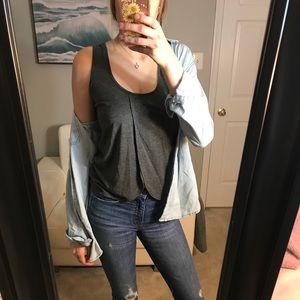 Faux denim shirt/jacket